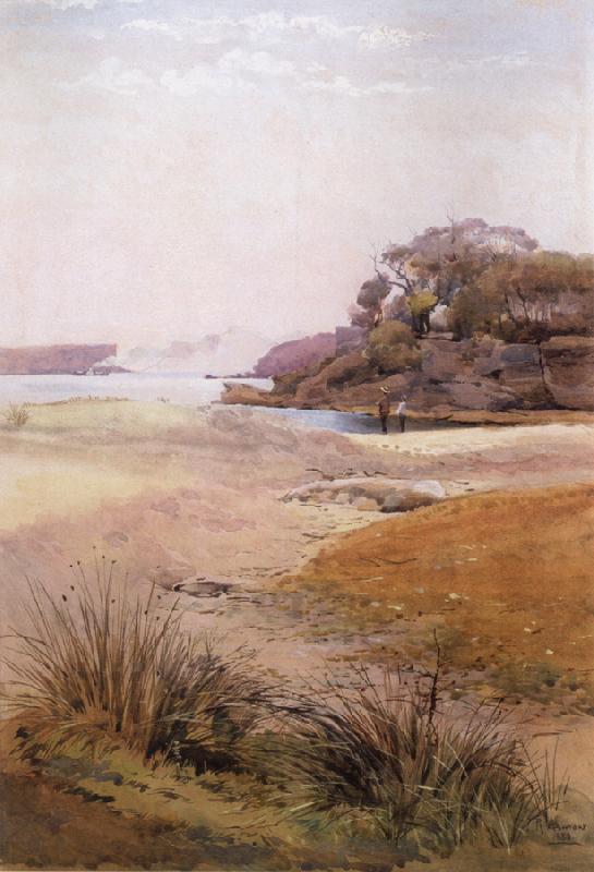 Julian Ashton View of Narth Head,Sydney Harbour 1888